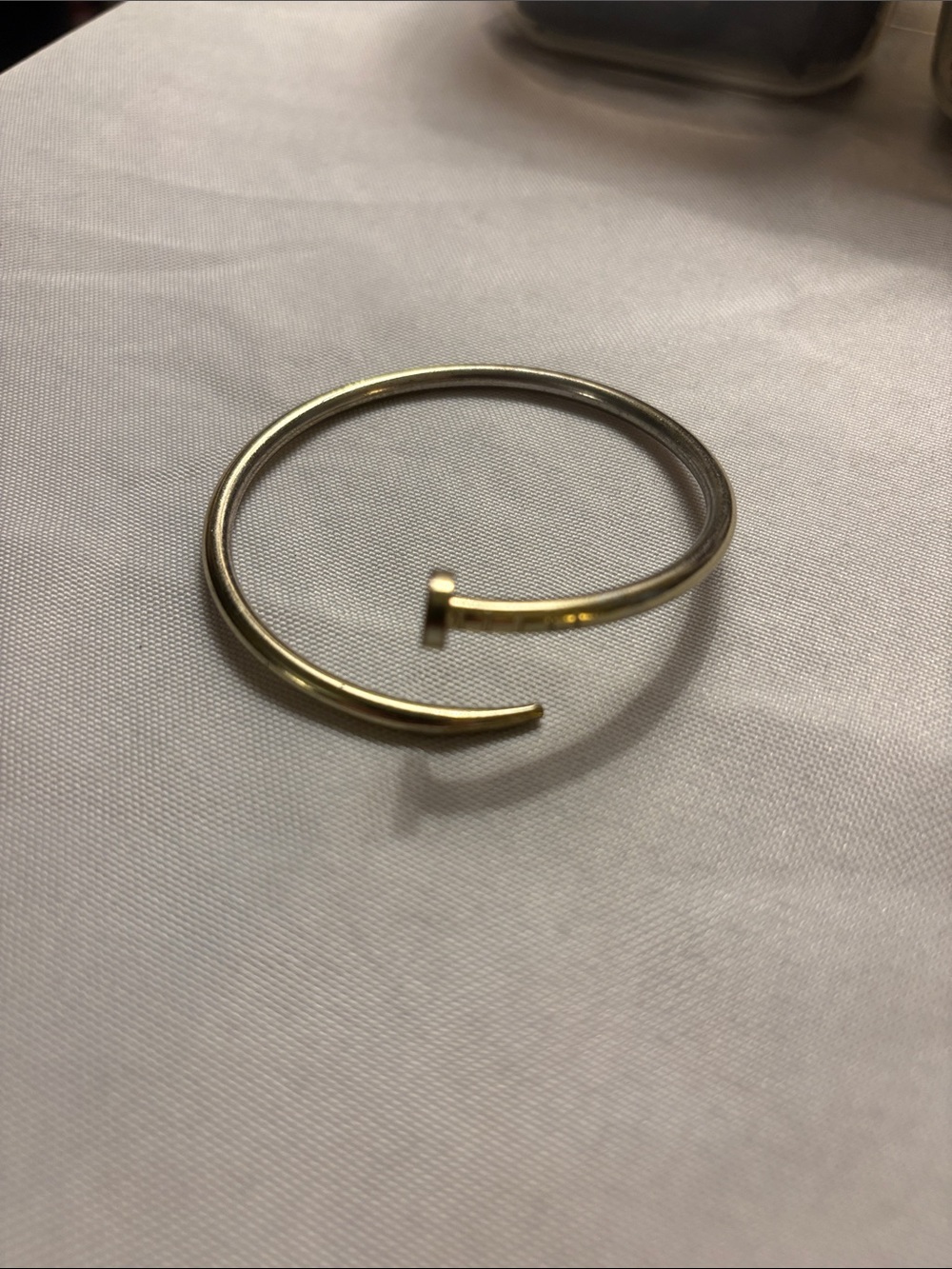 Free People Gold-Tone Nail Cuff Bracelet